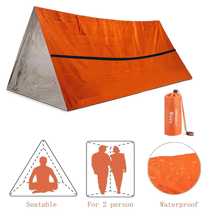 Emergency Mylar Tent - Tenda di Emergenza per 2 Persone,